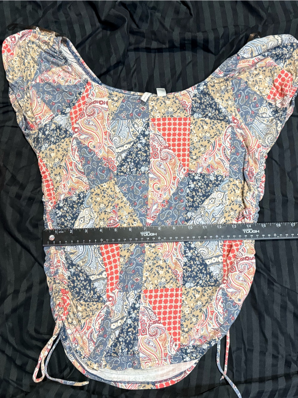 Cato Paisley Patchwork Sleeveless Halter Top